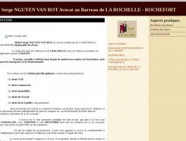   Serge NGUYEN VAN ROT                Avocat au Barreau de LA ROCHELLE -  ROCHEFORT
