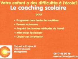 Coaching scolaire et étudiant en Région Centre et à distance