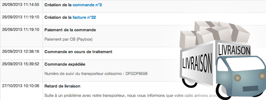 Intro billet suivi commande 1
