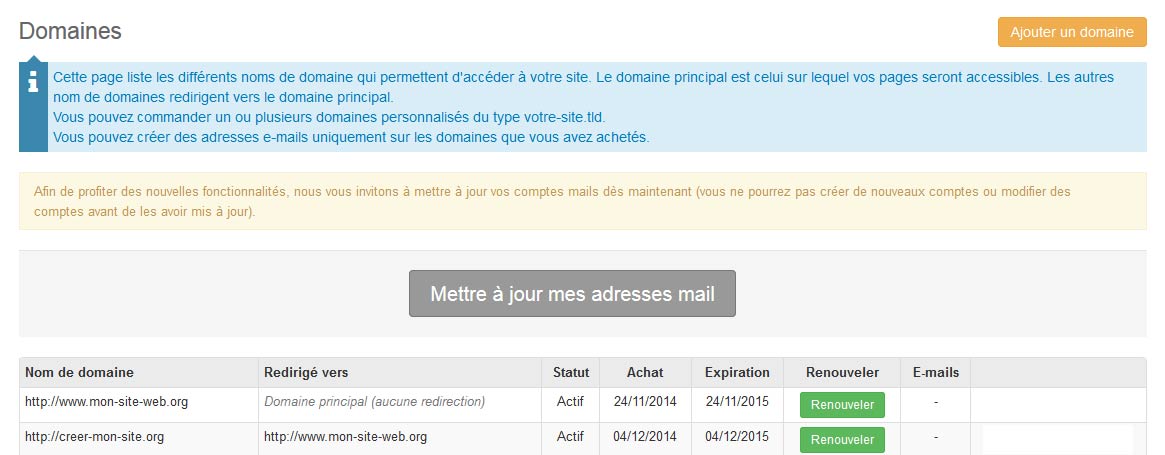 Mettre à jour