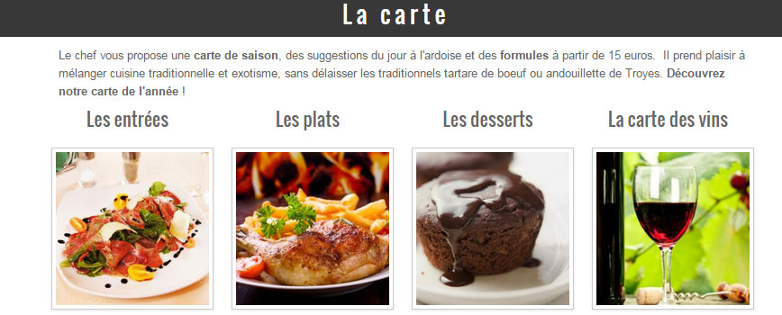 Presenter la carte