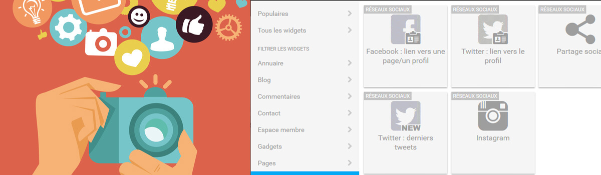 Widget instagram