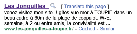 Peut mieux faire ...