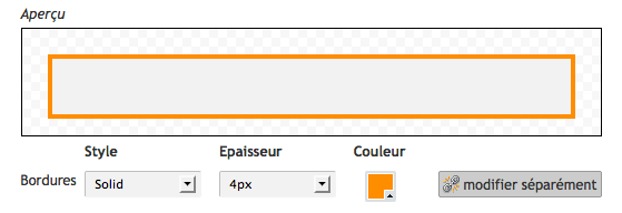 Nouvelles zones d'aperçu des modifications