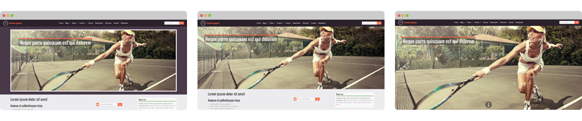 Entête responsive