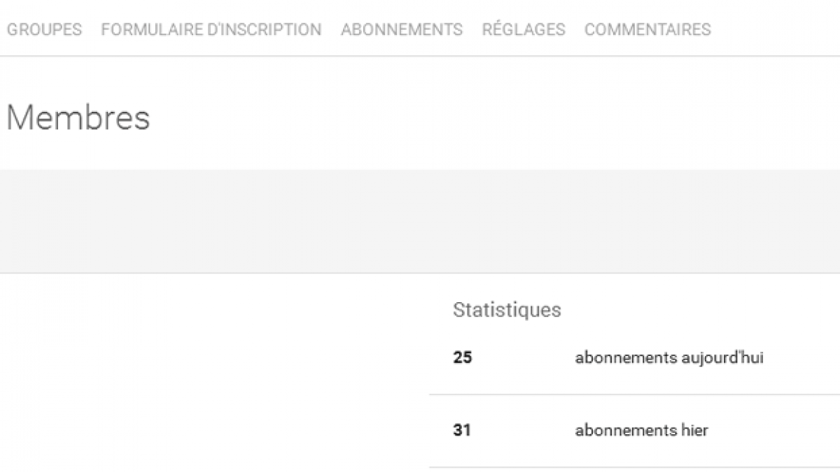 L'Espace Membres monte en puissance