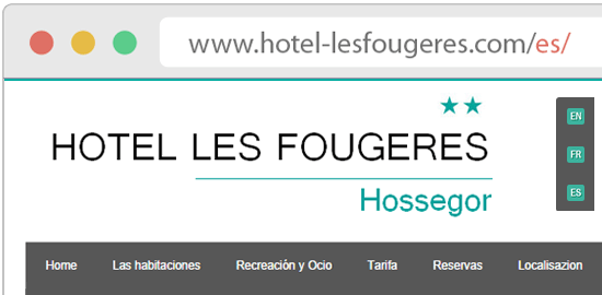Exemple site multilingue