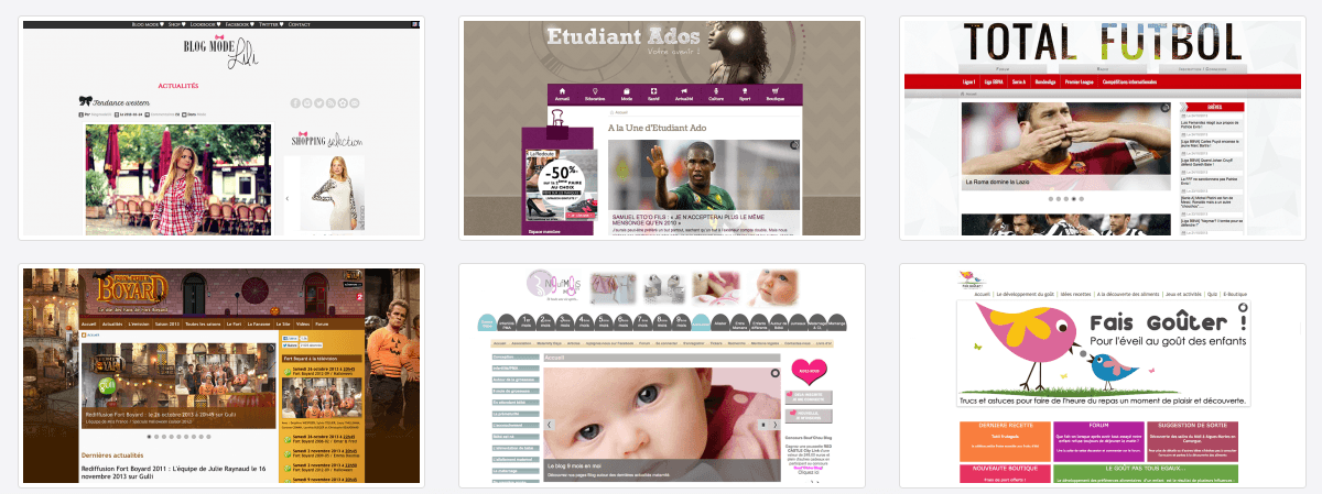 Des exemples de blog sur e-monsite
