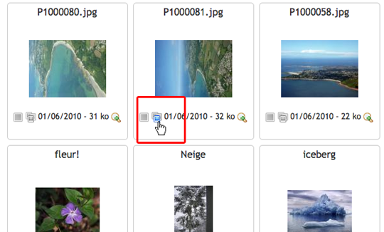 Choisir la couverture de l'album photos
