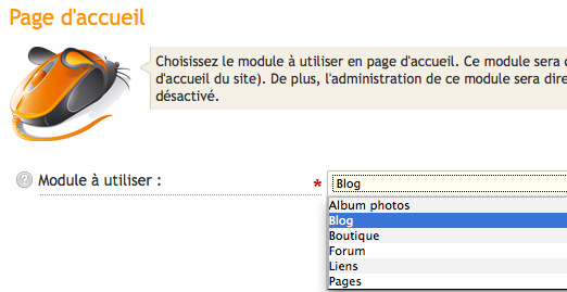 page accueil e-monsite