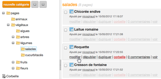 Gestion de contenu facile avec l'explorateur de e-monsite