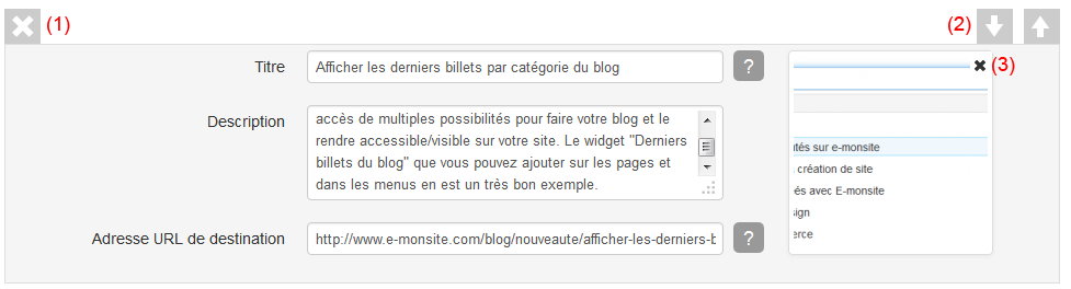 Modifier le carrousel