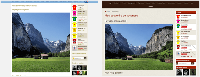 Un contenu qui s'adpate