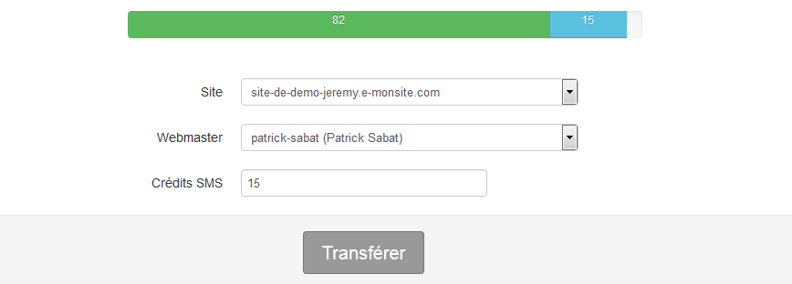 Transférer SMS
