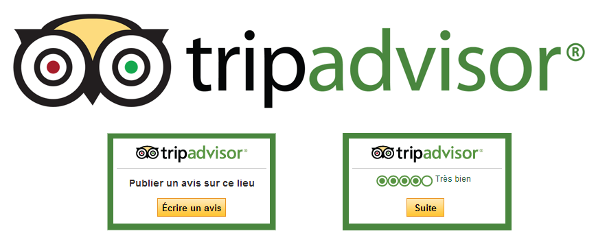 Widget avis sur TripAdvisor