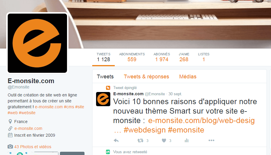 Tweet épinglé