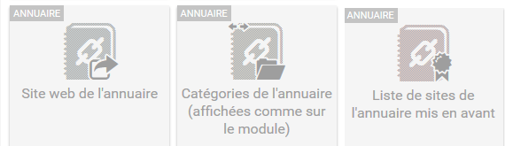 Widgets annuaire